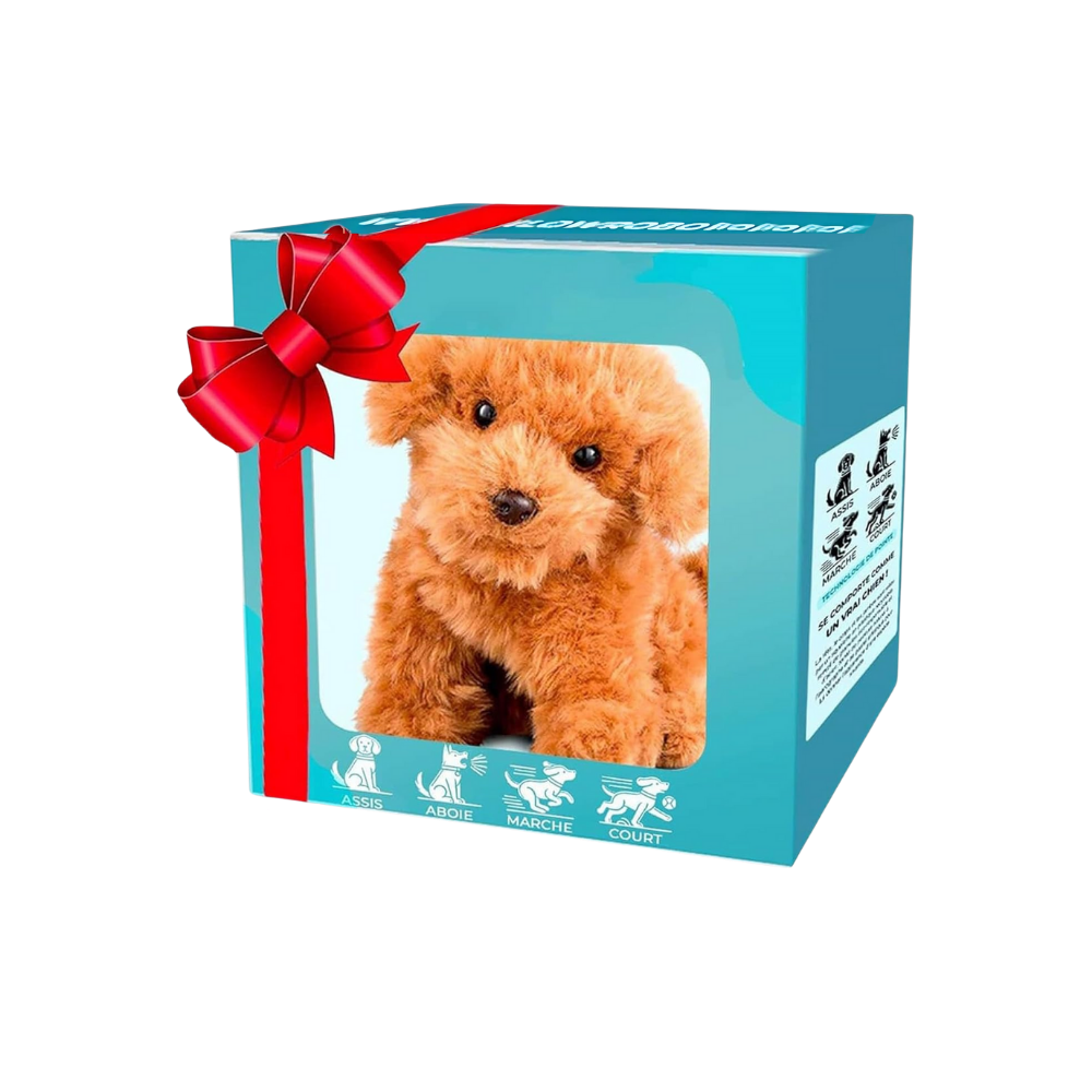 Adorable robot chaton/chiot -Chien caniche abricot - Ozerty