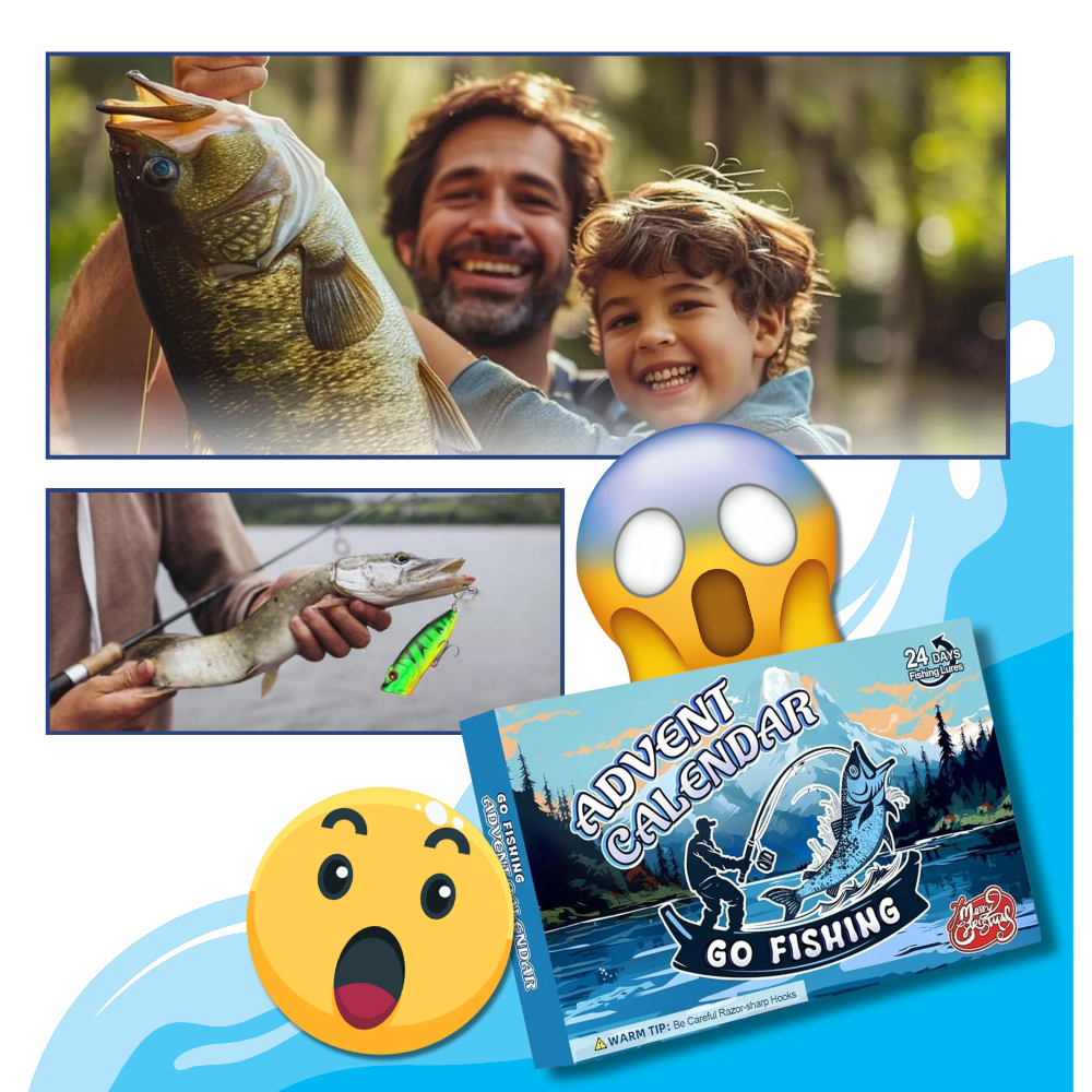 Calendrier de l'Avent de pêche avec surprises quotidiennes - Ozerty