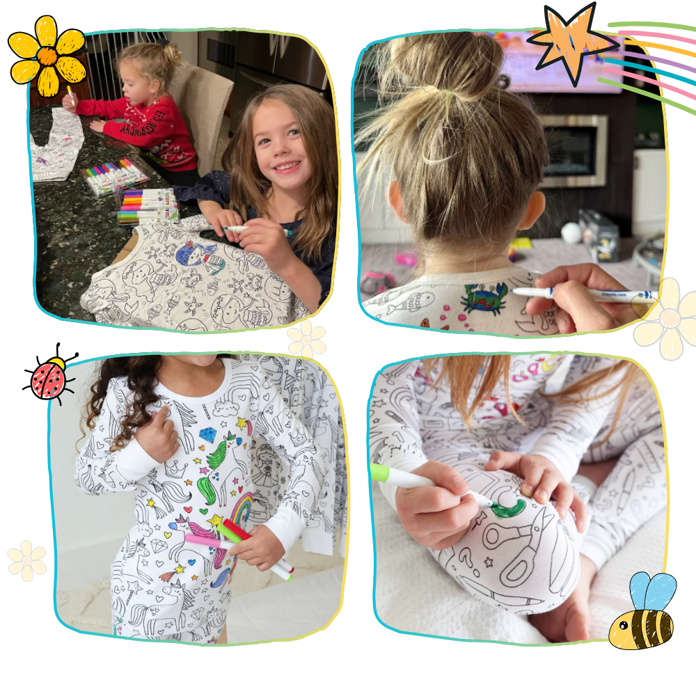 Pyjama à colorier - Ozerty