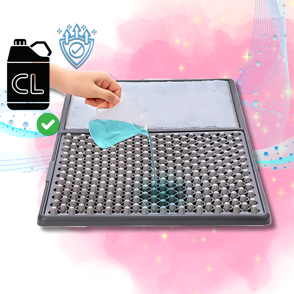 Tapis désinfectant à double zone de nettoyage - Ozerty
