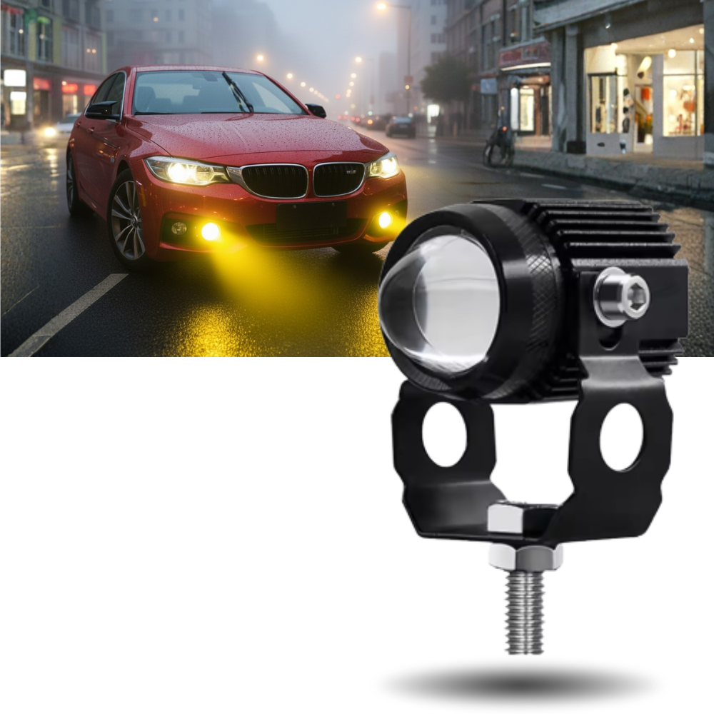 Phare avant double éclairage pour motos - Ozerty