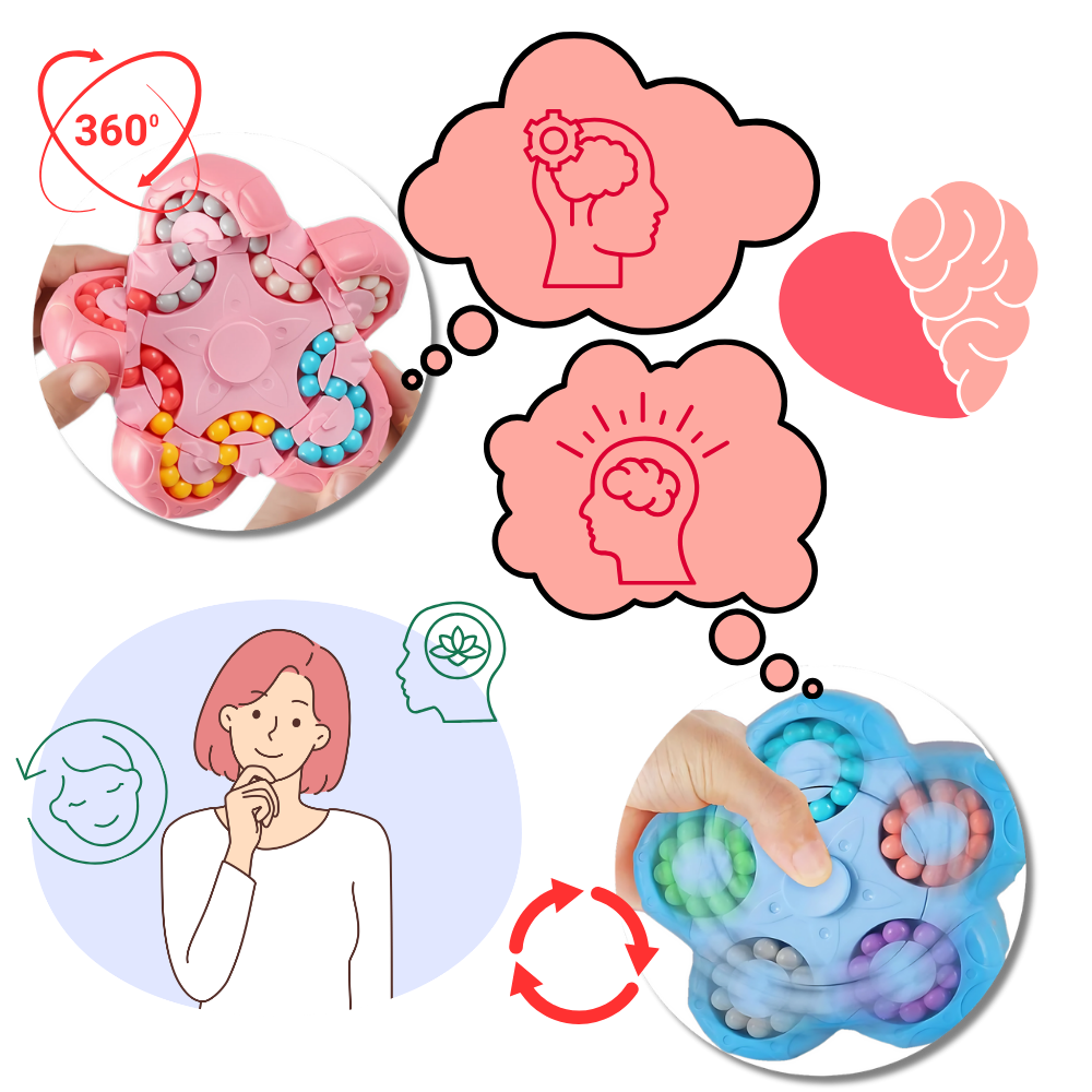 Jouet puzzle haricot magique à double usage - Ozerty