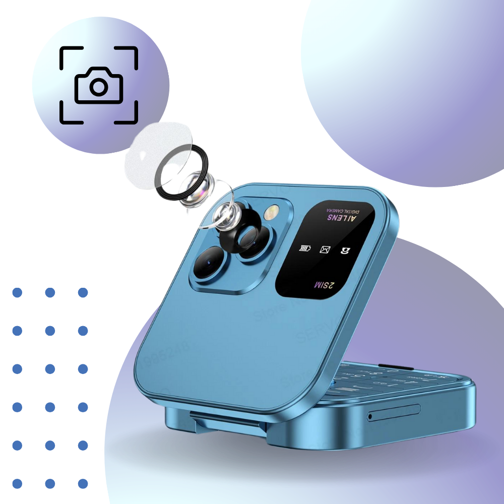 Téléphone portable pliable Dual Sim
- Ozerty