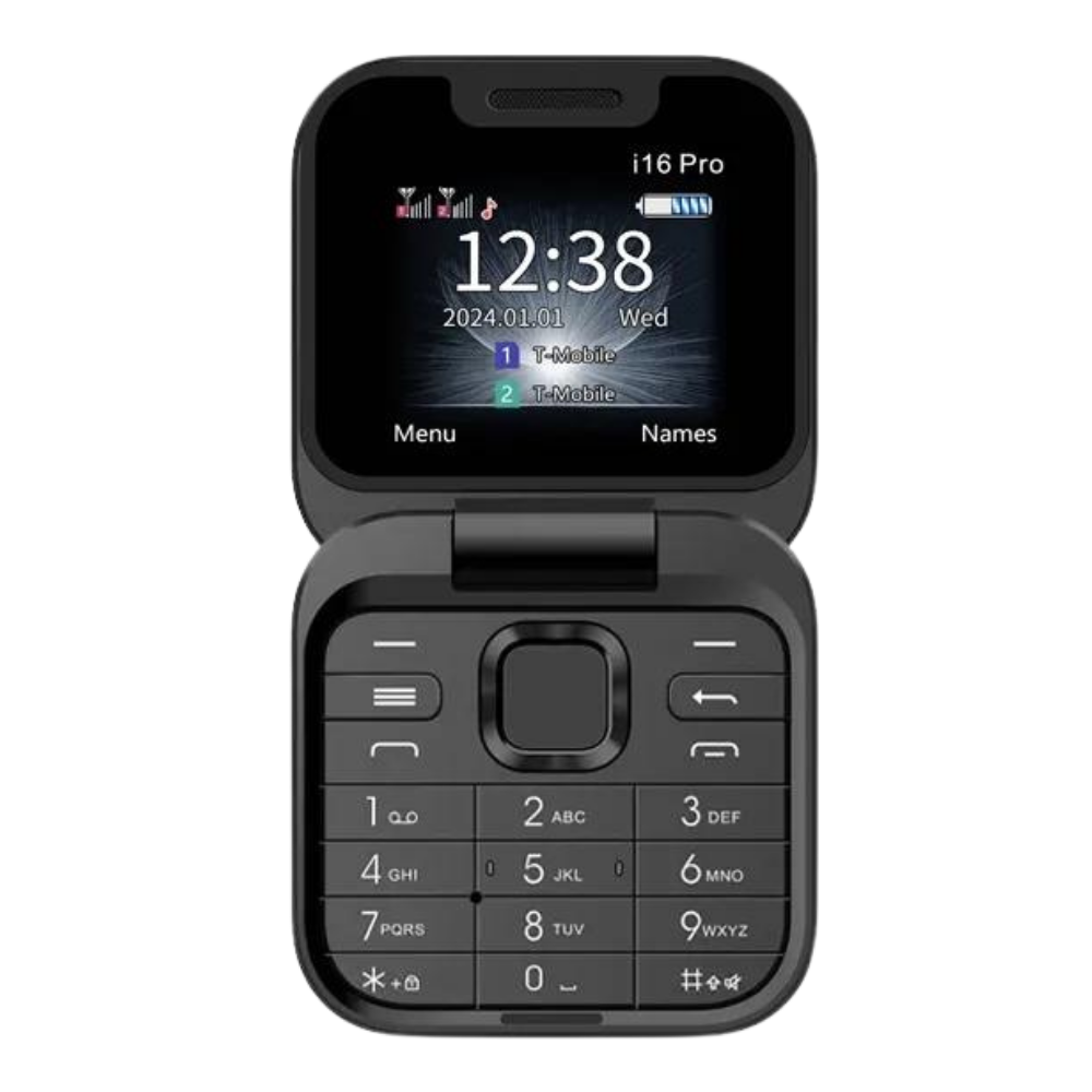 Téléphone portable pliable Dual Sim
 -I16 Pro/Noir - Ozerty