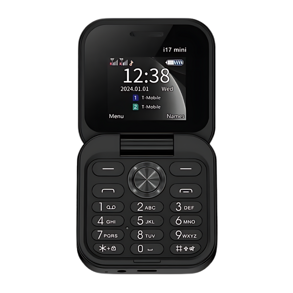 Téléphone portable pliable Dual Sim
-I17 Pro/Noir - Ozerty