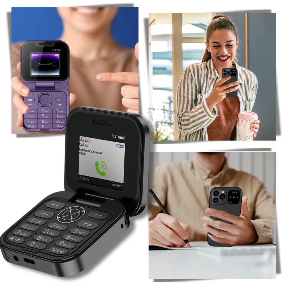 Téléphone portable pliable Dual Sim
 - Ozerty