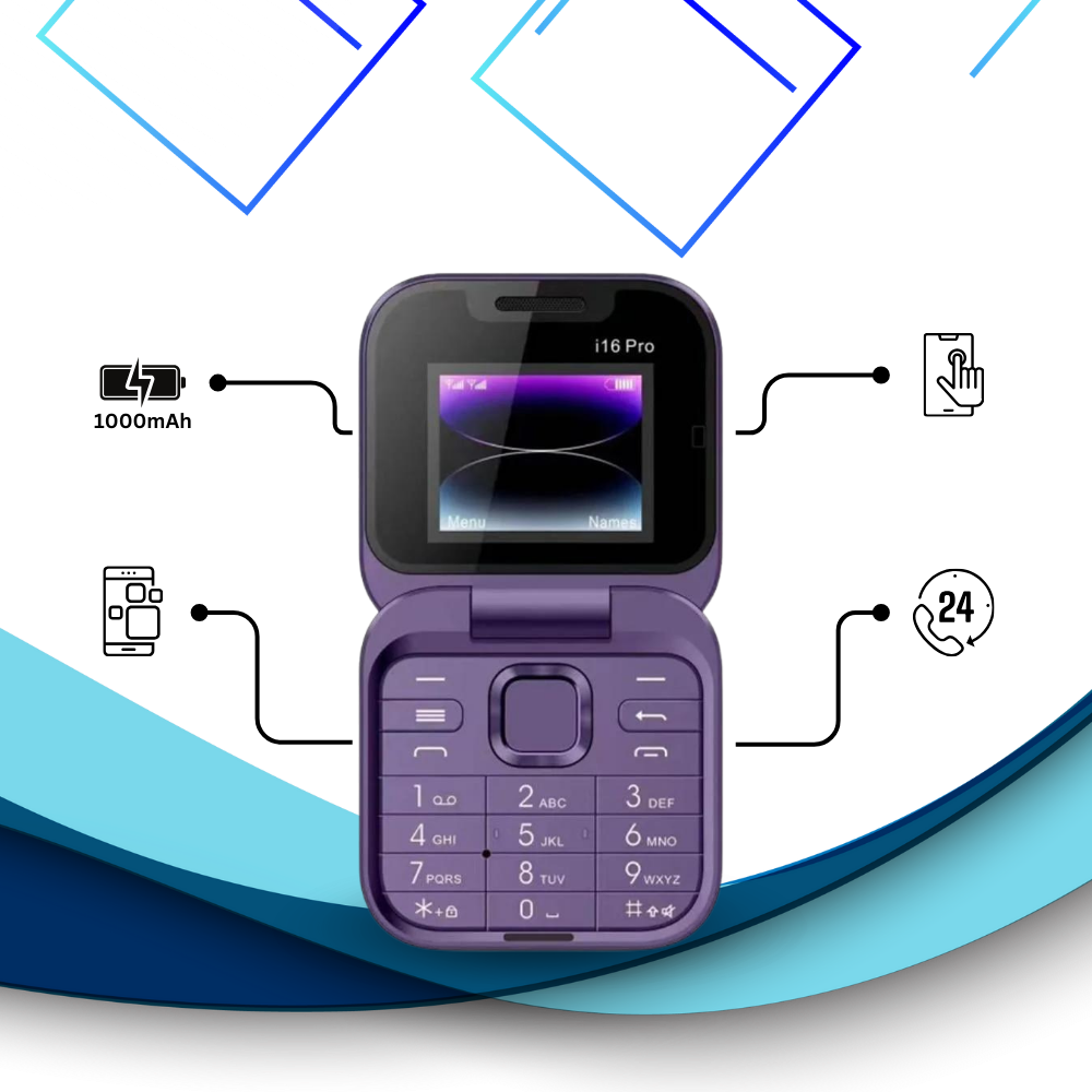 Téléphone portable pliable Dual Sim
- Ozerty
