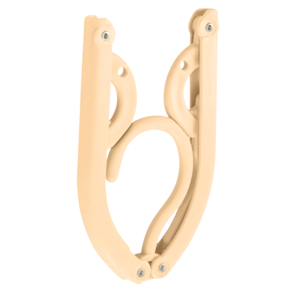 Cintres pliables double taille -Beige - Ozerty