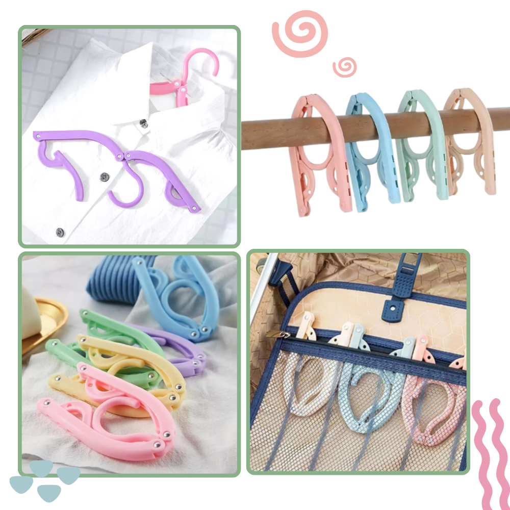 Cintres pliables double taille - Ozerty