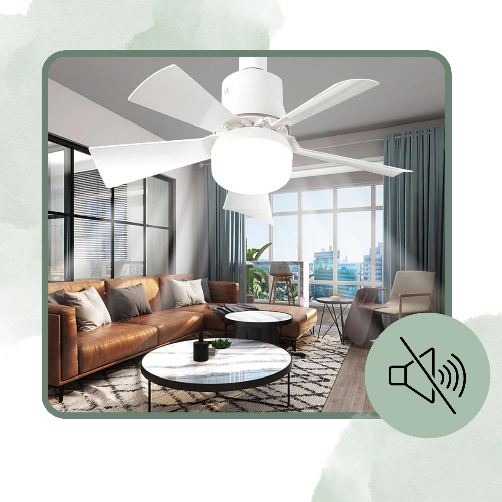 Ventilateur de plafond avec lampe - Ozerty