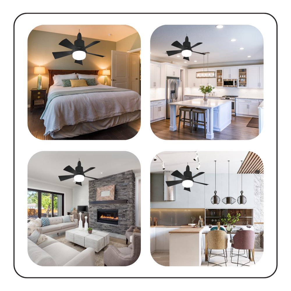 Ventilateur de plafond avec lampe - Ozerty