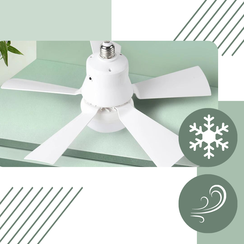 Ventilateur de plafond avec lampe - Ozerty