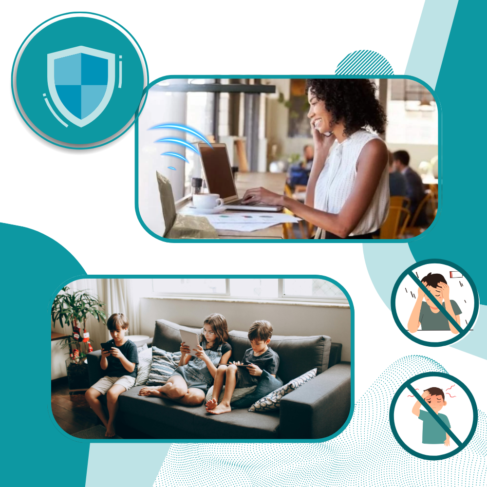 Housse de protection contre les champs électromagnétiques et les radiofréquences (EMF & RF) - Ozerty