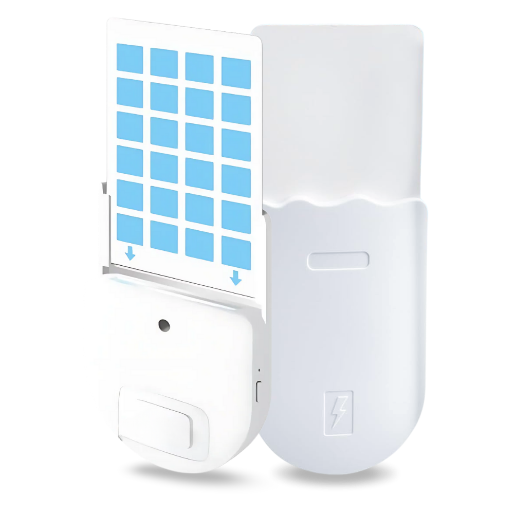 Piège lumineux à insectes -Piège à insectes plug-in + 5 cartes adhésives - Ozerty