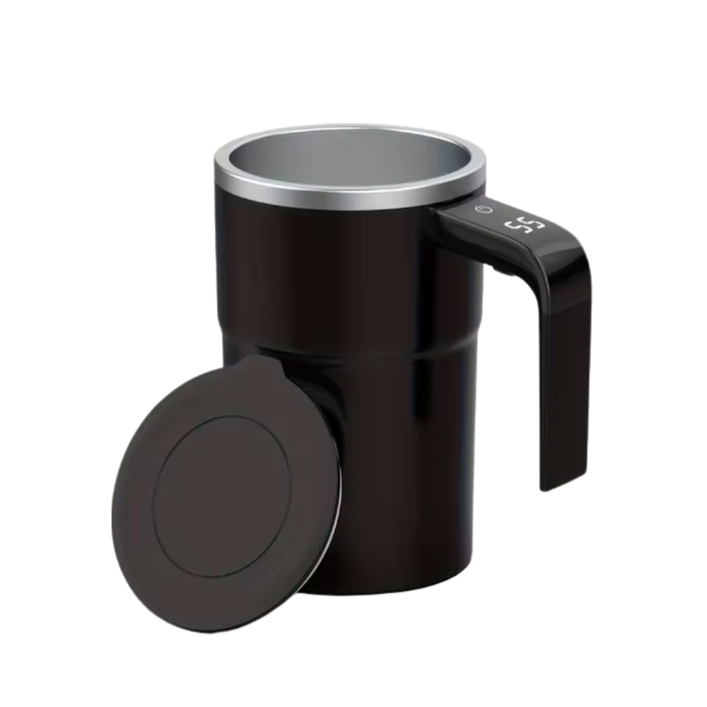 Tasse intelligente avec mélangeur automatique -Noir - Ozerty