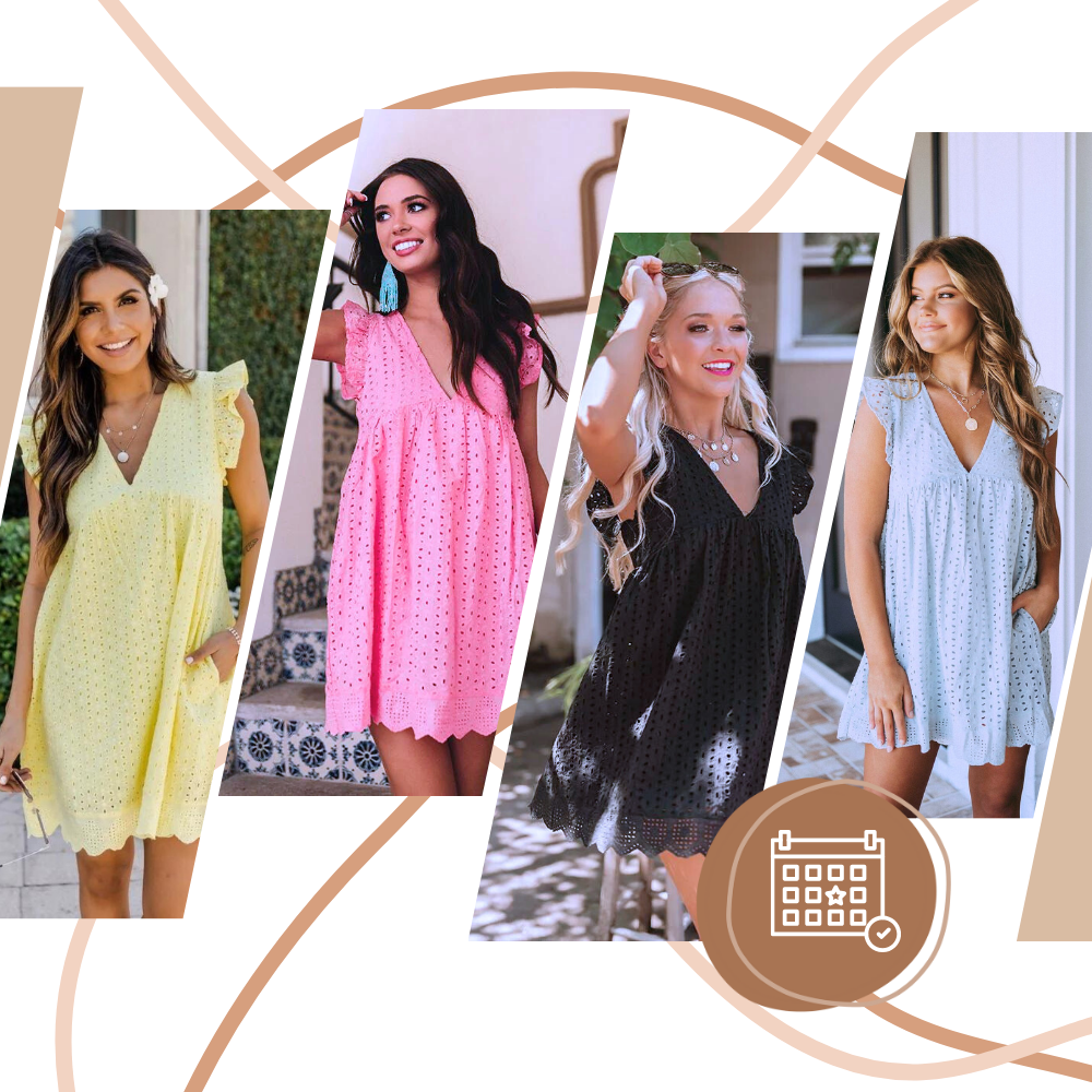 Robe élégante en broderie anglaise
 - Ozerty