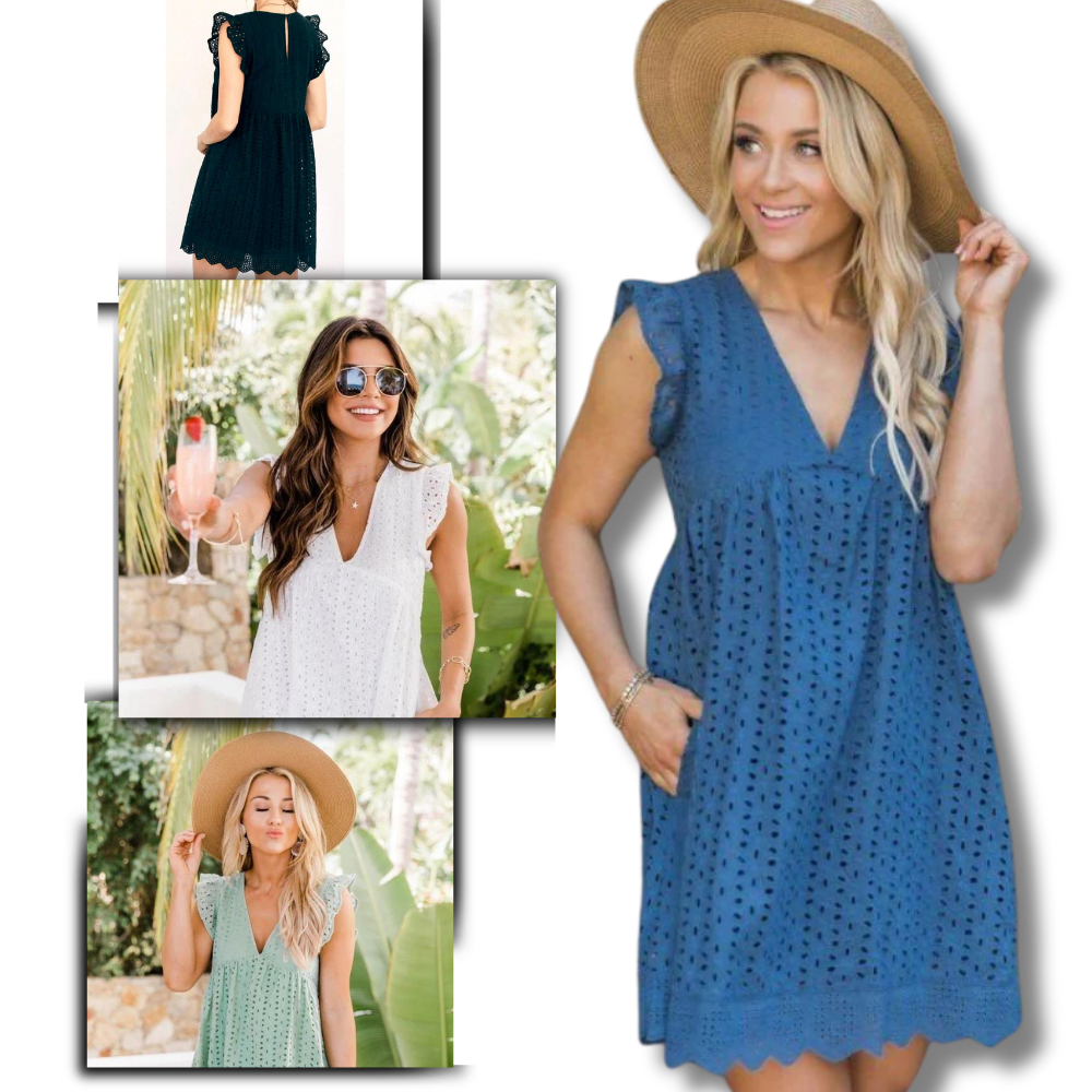 Robe élégante en broderie anglaise
 - Ozerty