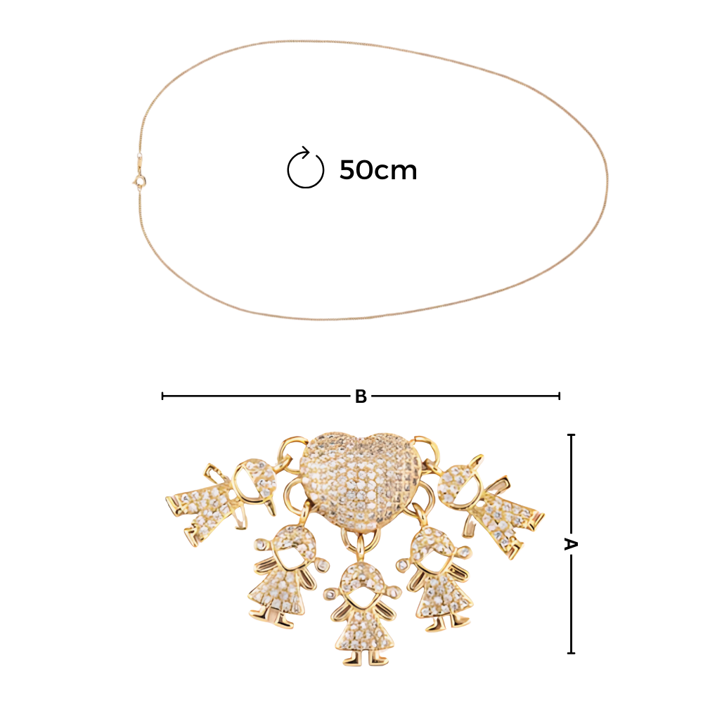 Collier élégant à breloques pour maman
- Ozerty