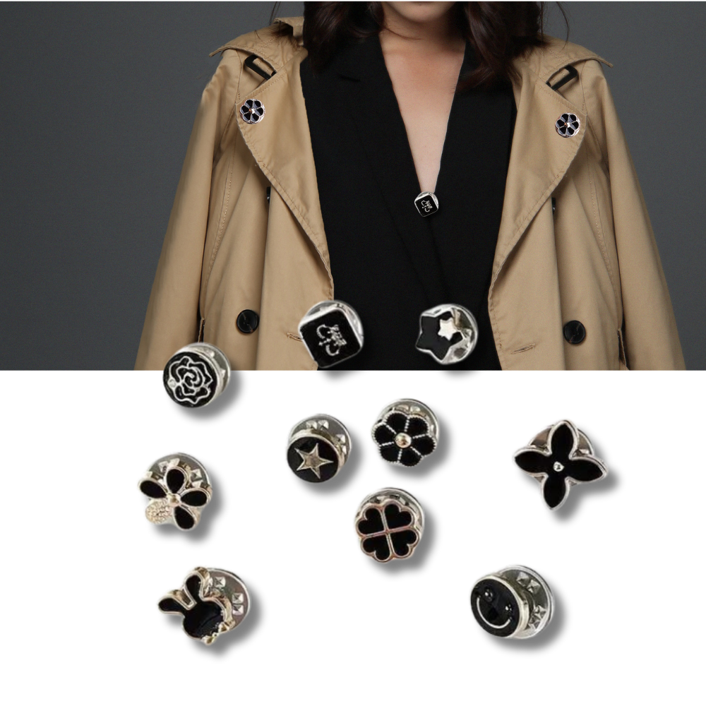 Elegant No-Sew Button Pins