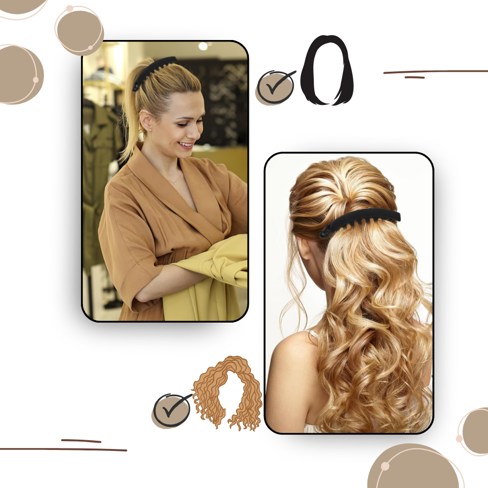 Clip élégant pour queue de cheval - Ozerty