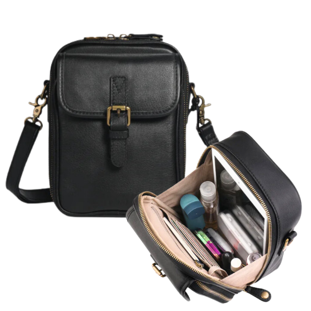 Sac à bandoulière élégant et polyvalent -Noir - Ozerty