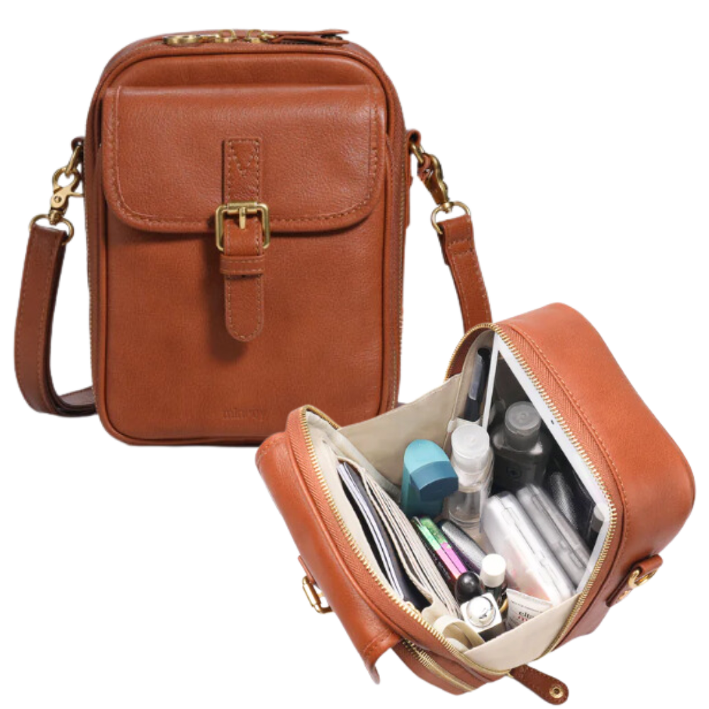 Sac à bandoulière élégant et polyvalent -Marron - Ozerty