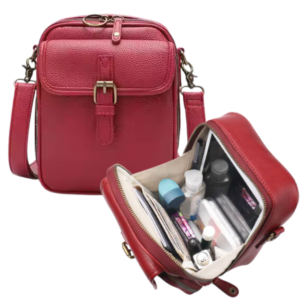 Sac à bandoulière élégant et polyvalent -Rouge - Ozerty