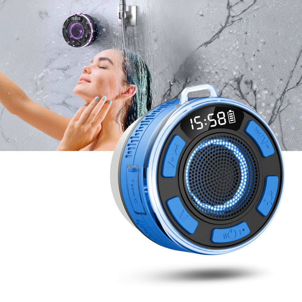 Enceinte de douche bluetooth pour salle de bain - Ozerty