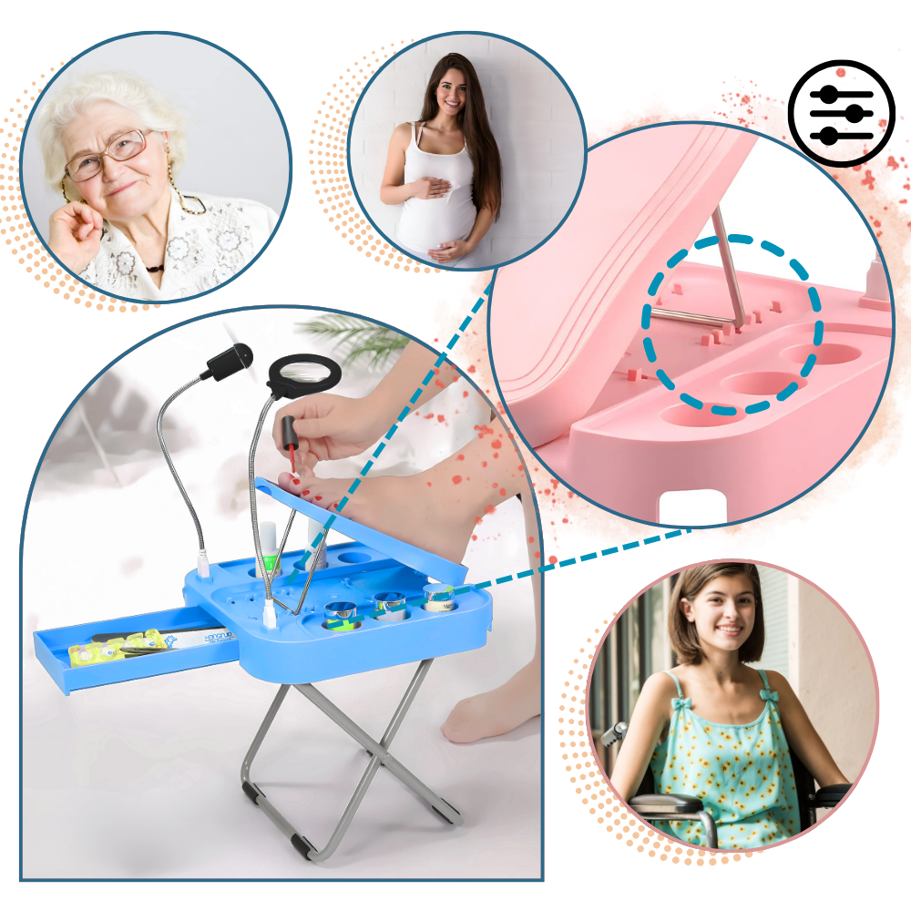 Repose-pieds ergonomique pour pédicure - Ozerty