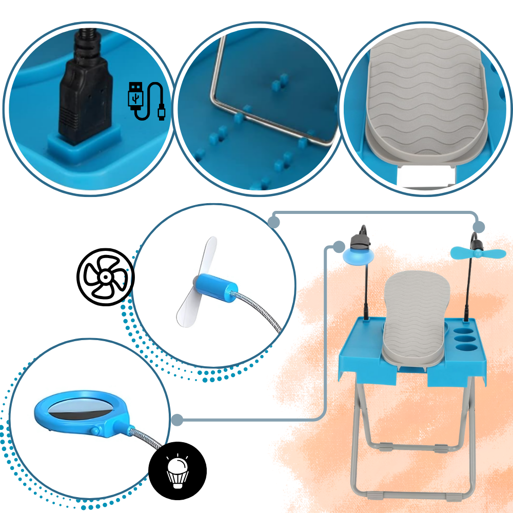 Repose-pieds ergonomique pour pédicure - Ozerty