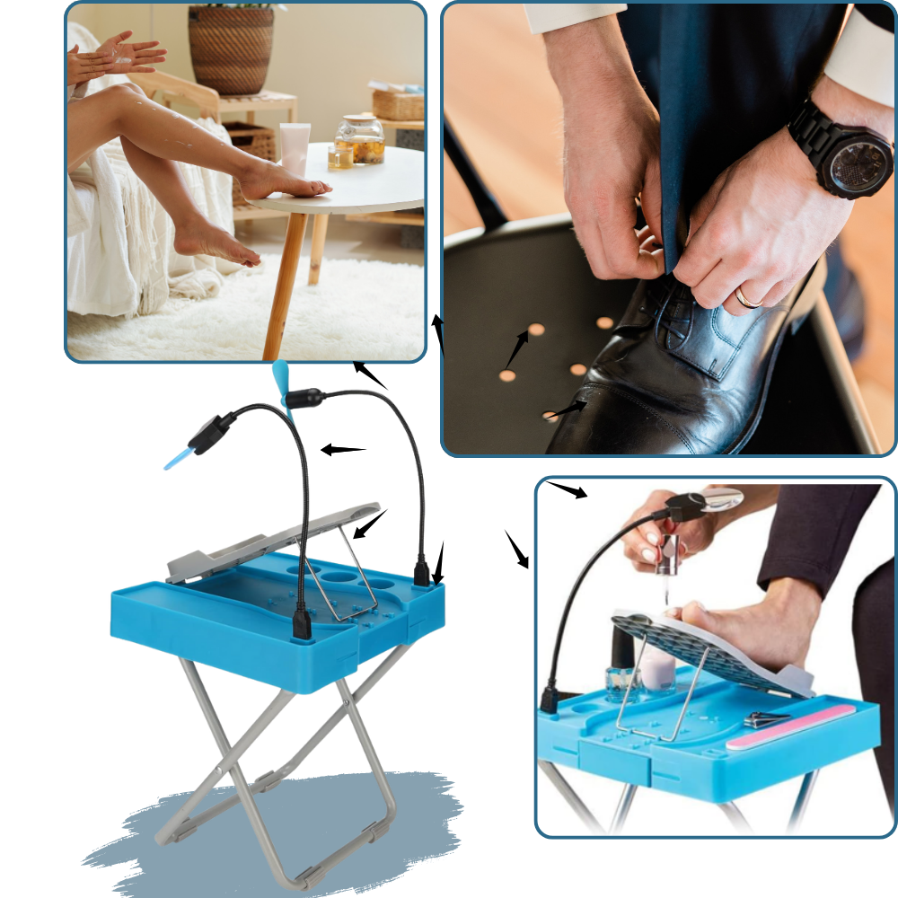 Repose-pieds ergonomique pour pédicure - Ozerty