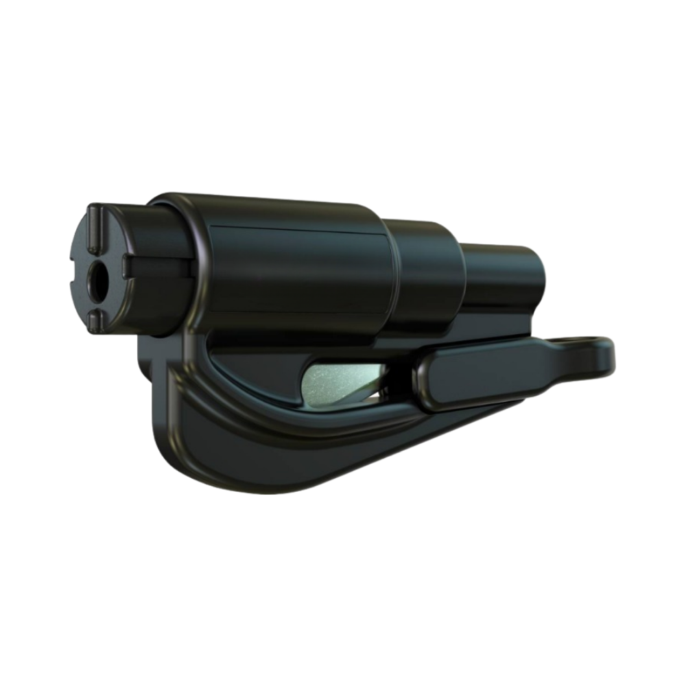 Outil essentiel 2 en 1 brise vitre et coupe ceinture
 -Noir - Ozerty