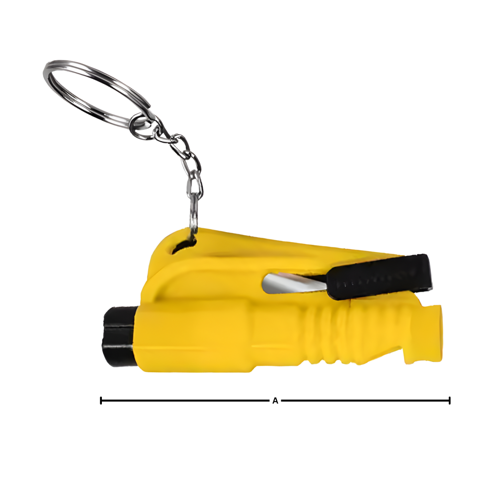 Essential 2-in-1 window breaker and seat belt cutter tool