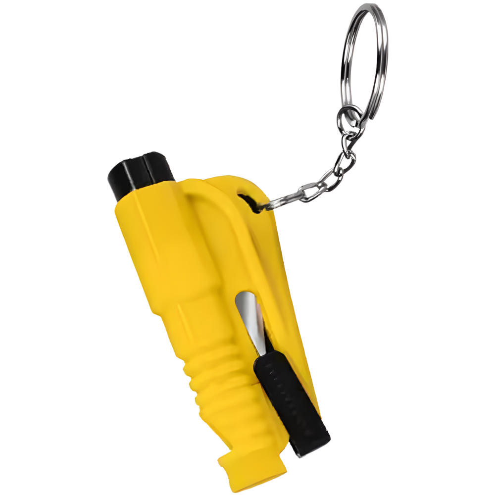 Essential 2-in-1 window breaker and seat belt cutter tool