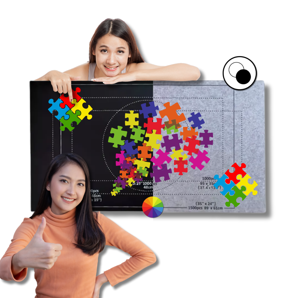 Tapis de puzzle en feutre à enrouler - Ozerty