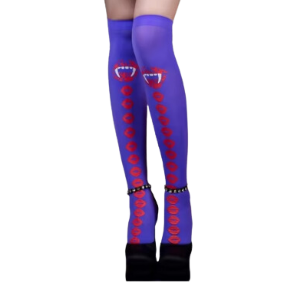 Chaussettes de compression aux motifs festifs d'Halloween -Promenades de la sorcière - Ozerty