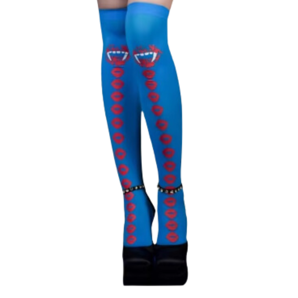 Chaussettes de compression aux motifs festifs d'Halloween -Jambes hantées - Ozerty