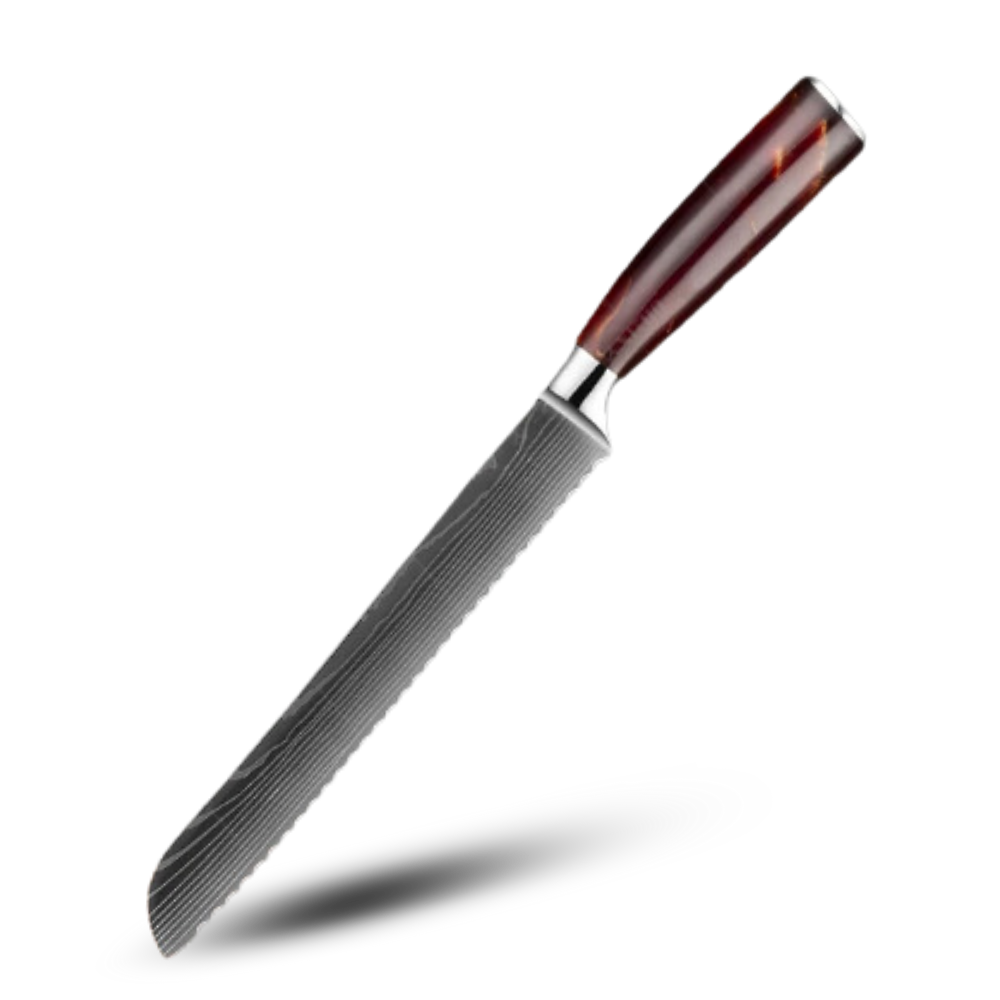 Série de couteaux japonais Terre de Feu
-Couteau à pain - Ozerty