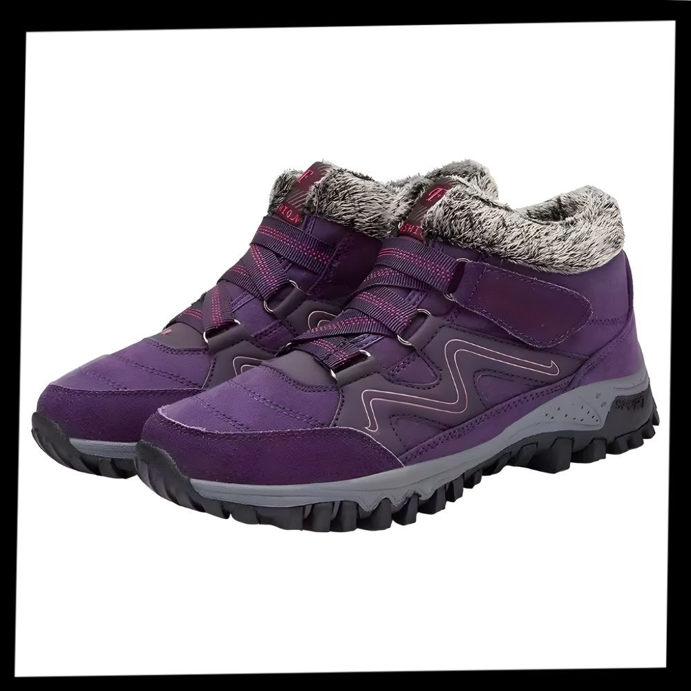 Bottines d'hiver chaudes doublées en polaire - Ozerty