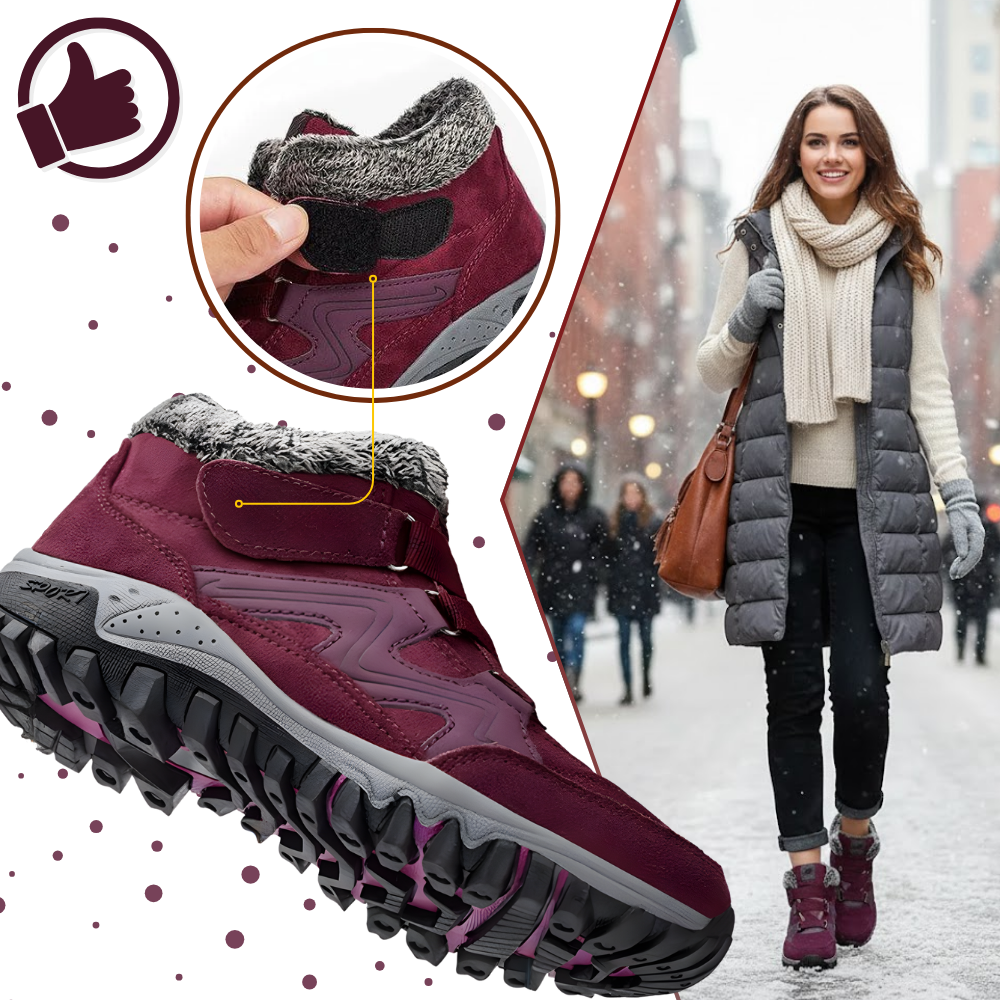 Bottines d'hiver chaudes doublées en polaire - Ozerty