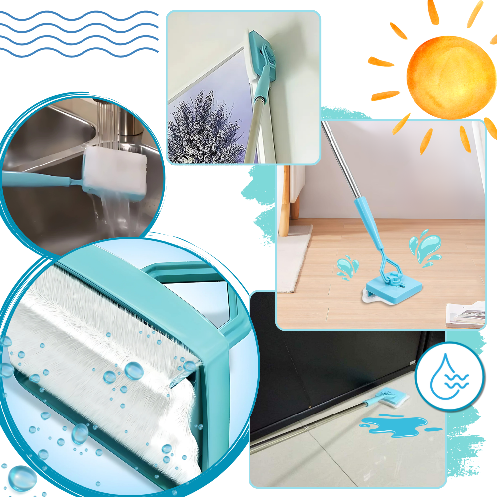 Brosse de nettoyage flexible pour plinthes - Ozerty