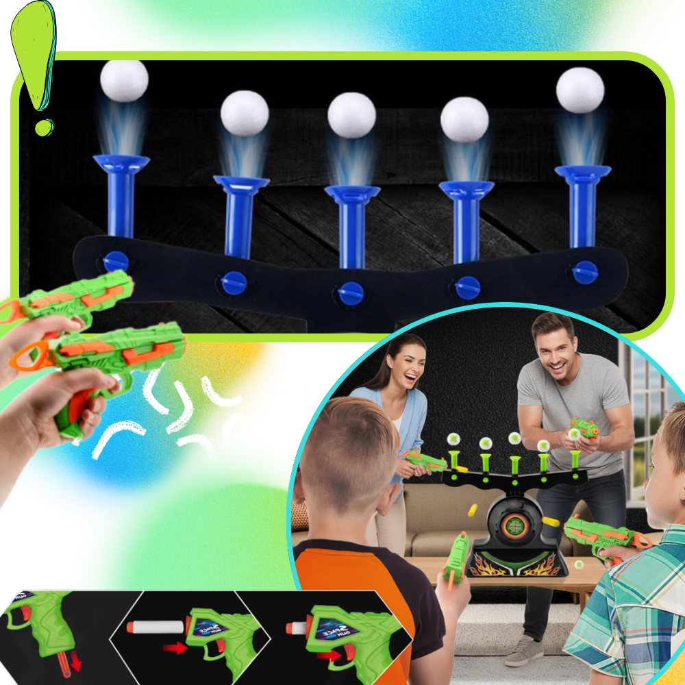 Jeu de tir avec balles flottantes lumineuses - Ozerty