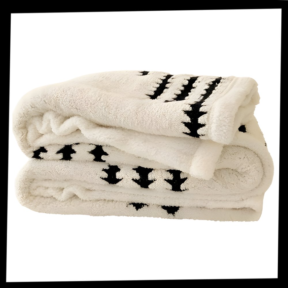 Couverture d'hiver molletonnée et moelleuse - Ozerty