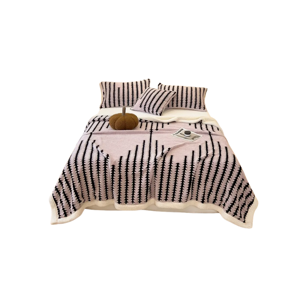 Couverture d'hiver molletonnée et moelleuse