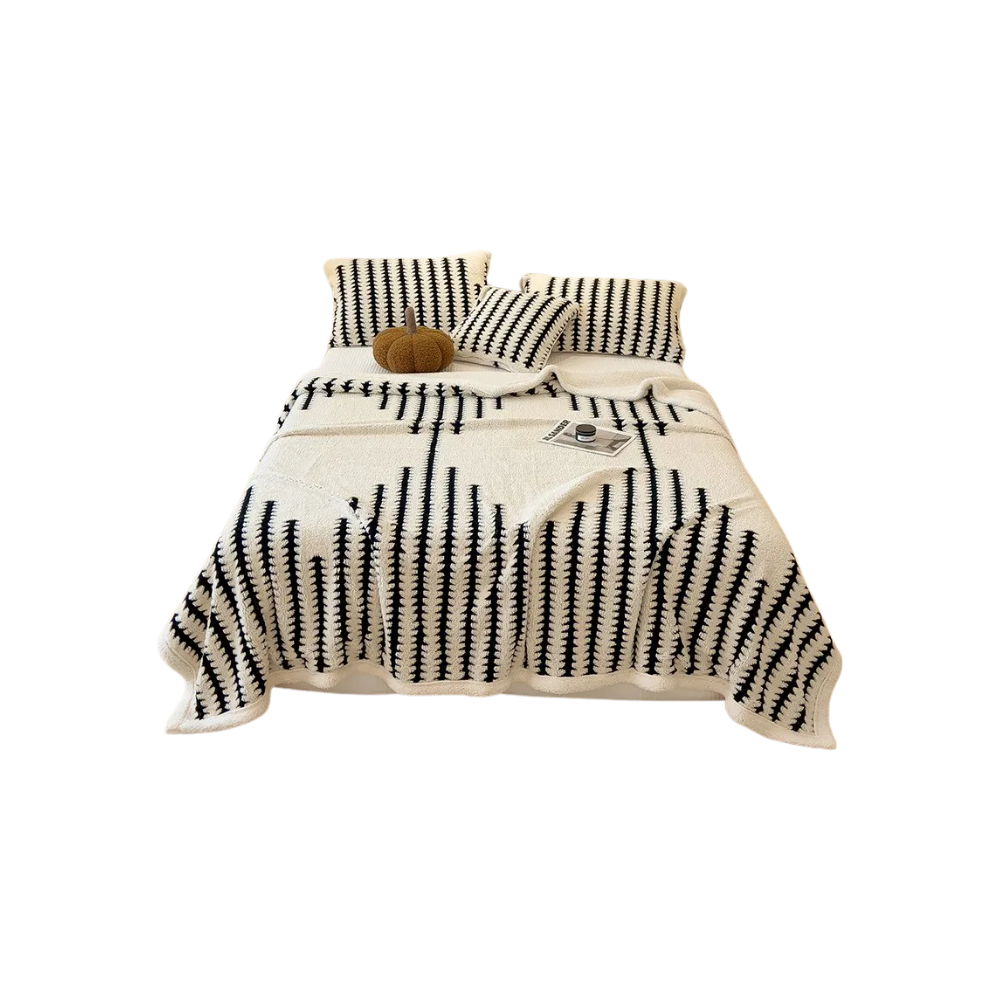 Couverture d'hiver molletonnée et moelleuse