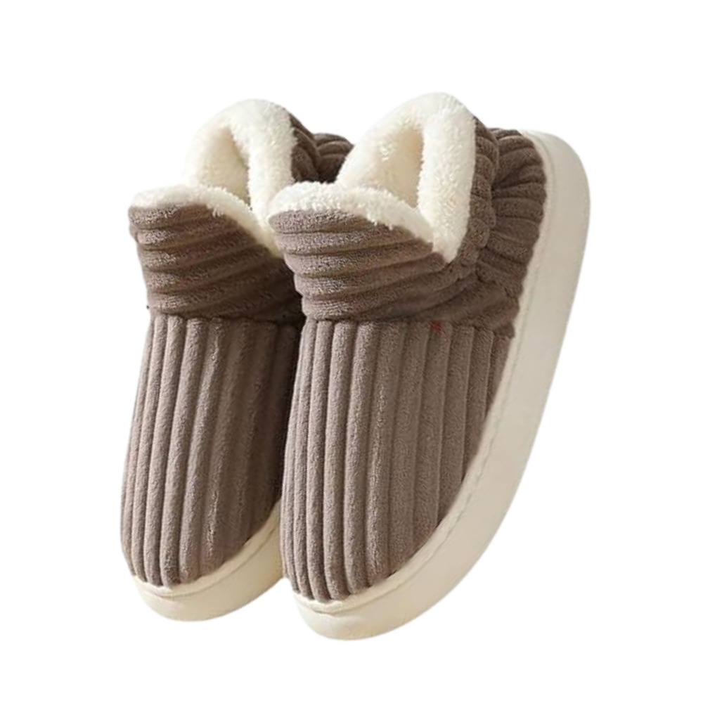 pantoufles d'intérieur douillettes en peluche moelleuse