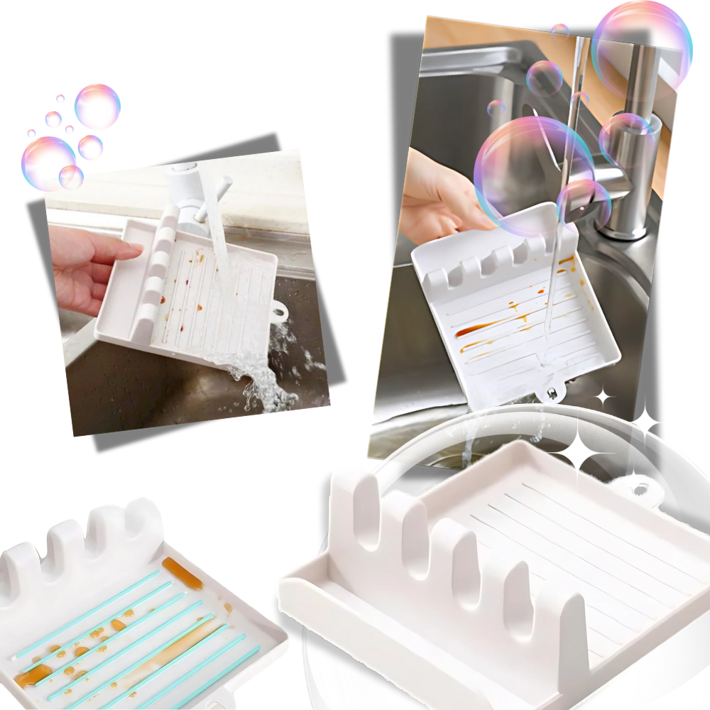 Support de spatules antidérapant à quatre emplacements - Ozerty