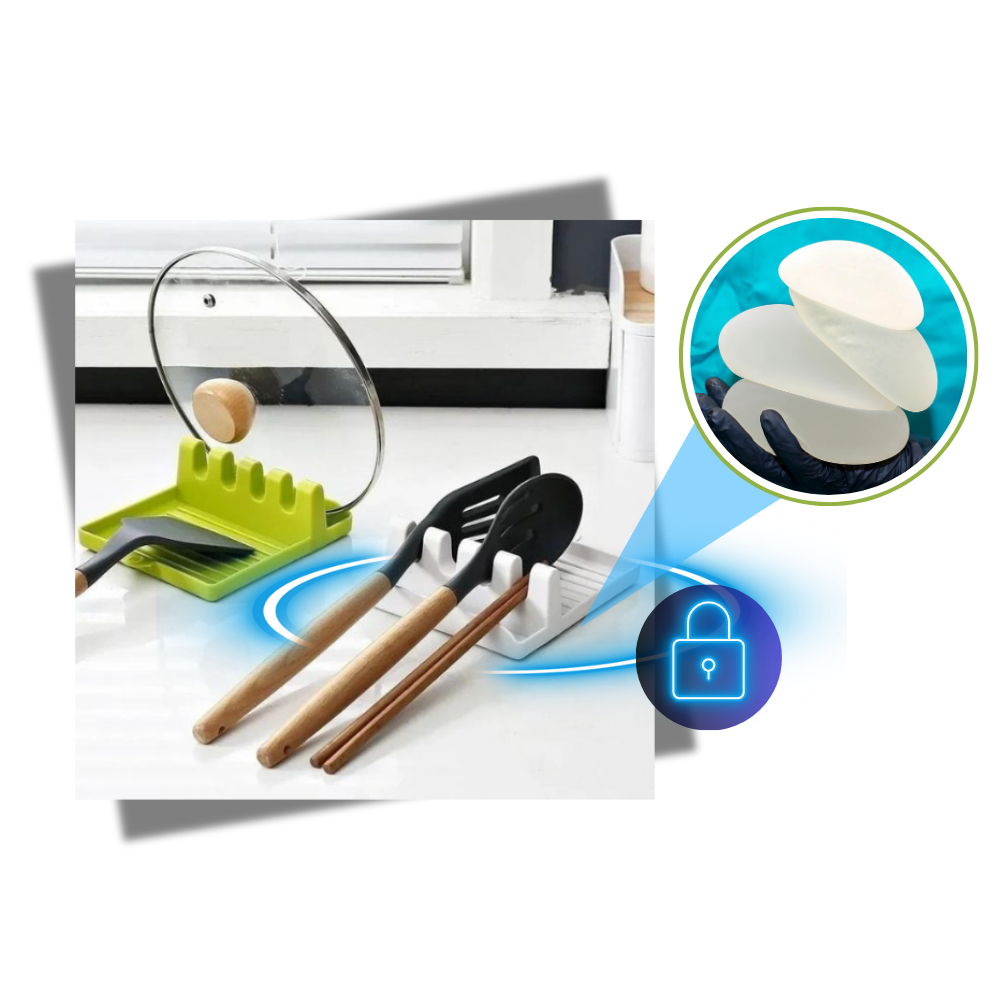 Support de spatules antidérapant à quatre emplacements - Ozerty