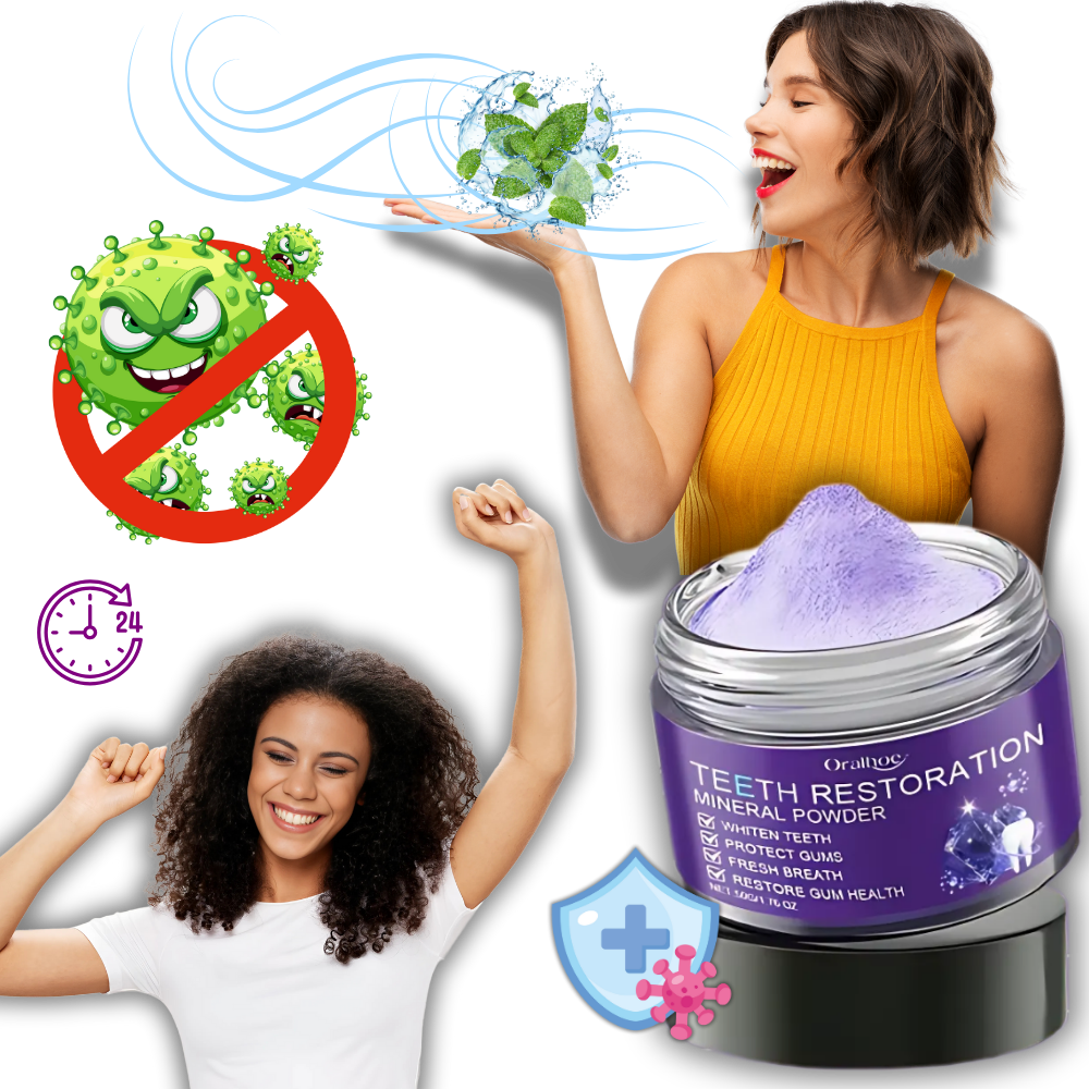 Poudre de blanchiment dentaire fraîcheur - Ozerty