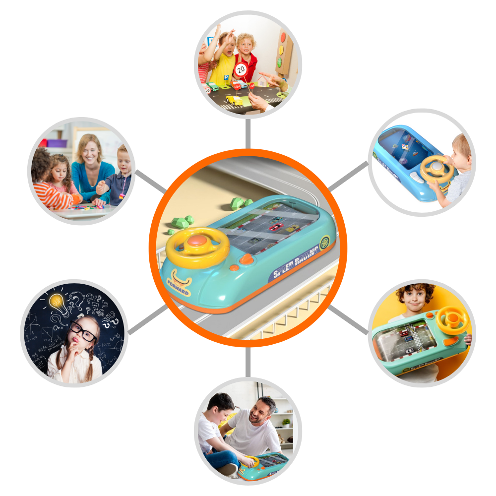 Jouet éducatif amusant de simulation de conduite
 - Ozerty